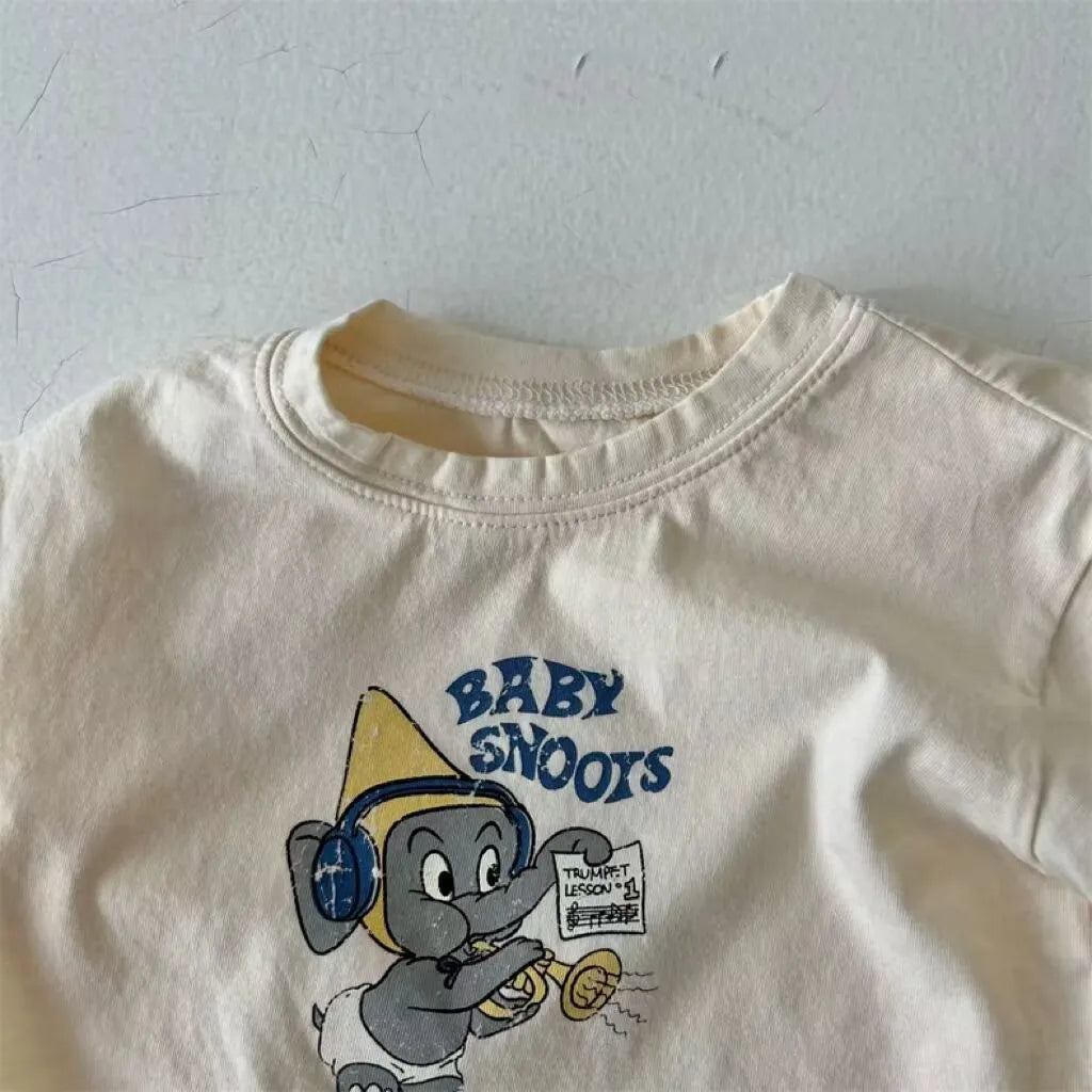 Yoscar Kids Summer Soft Cartoon Tees