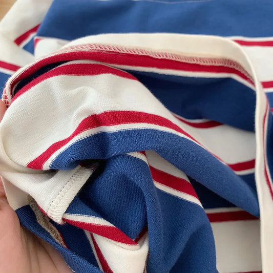 Luke Stripe Cotton Long Sleeves Tees - GuGuTon baby store - Baby Fashion - Toddlers Outfits - Babies Outfits - Toddler Clothes - Kids Clothing - Newborn Clothes - Newborn Wear - Kids Wear - Trending Clothes - Trending Outfits - Fall Fashion - Winter Fashion - Girls Clothes - Boys Clothes - Babies Wear - Kids Accessories - KidsWear - Summer Clothes - Summer Fashion - Summer Trend - Falls Sweaters - Tops - Bottom - Jeans - Blouse - Dresses - Newborn Dresses - Toys