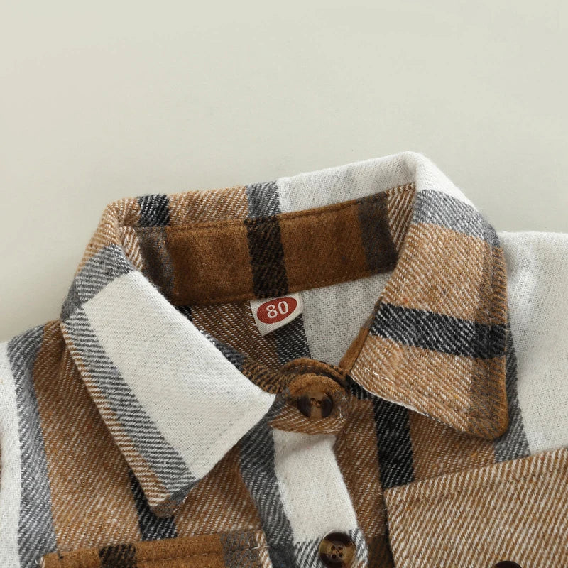 Albert Button Down Kids Long Sleeve Shirt