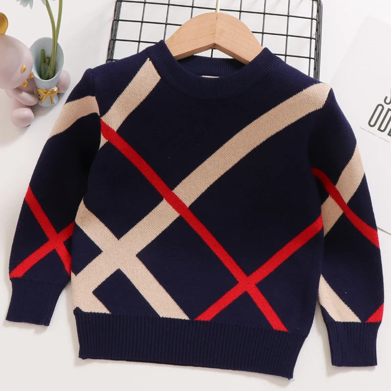 Ramiro Double Layer Cotton Stripe Sweater