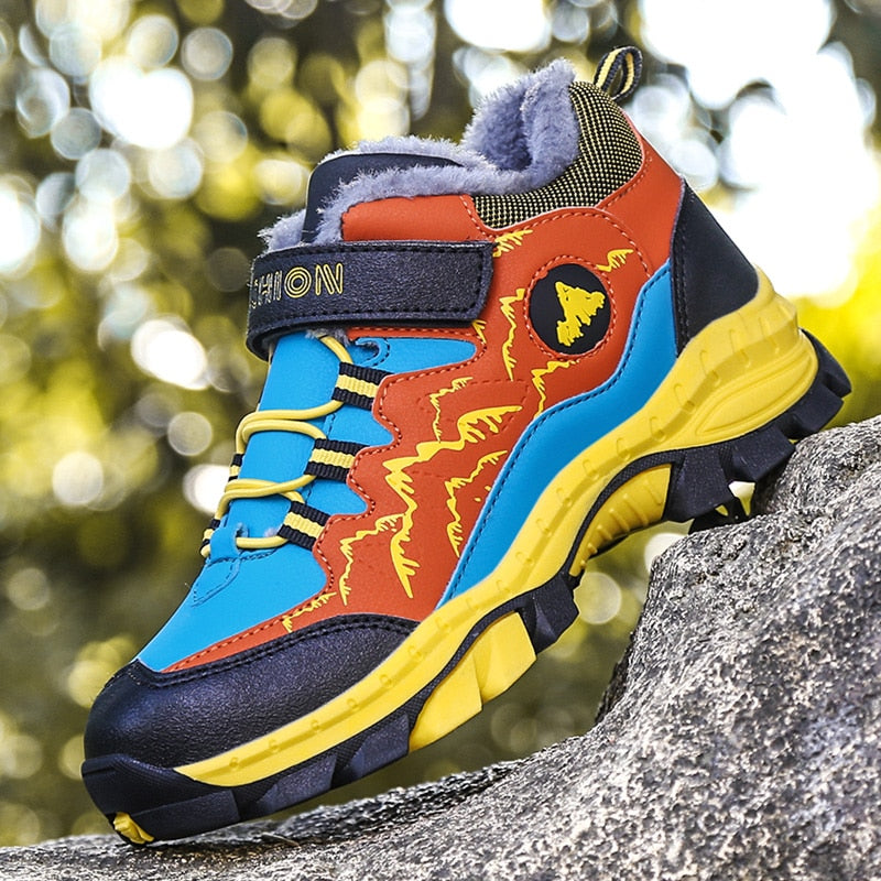 Winter Hiking Shoes Boys Kids Snow Boots Teenagers - GuGuTon