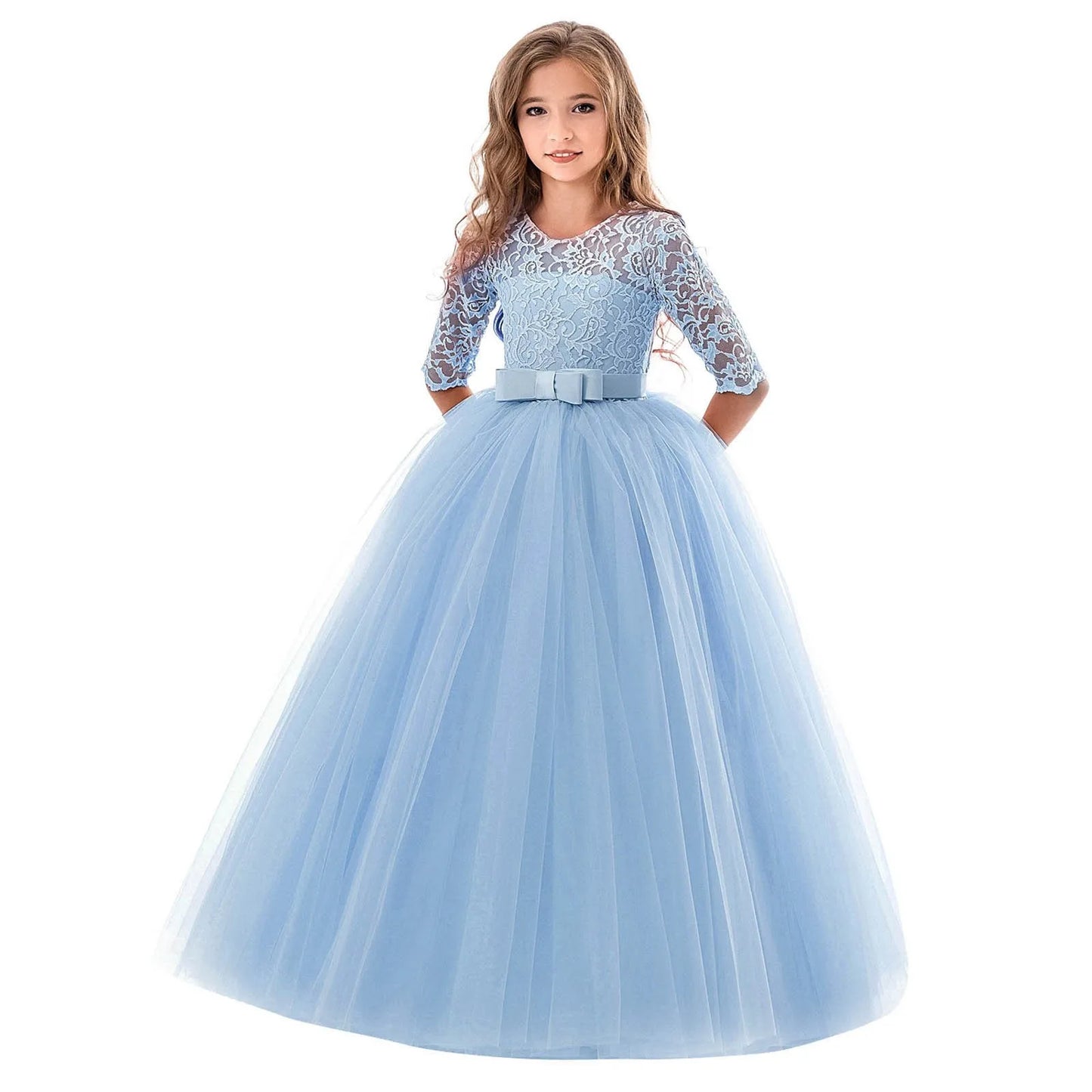 Flower Girl Dress Long Sleeve for Weddings