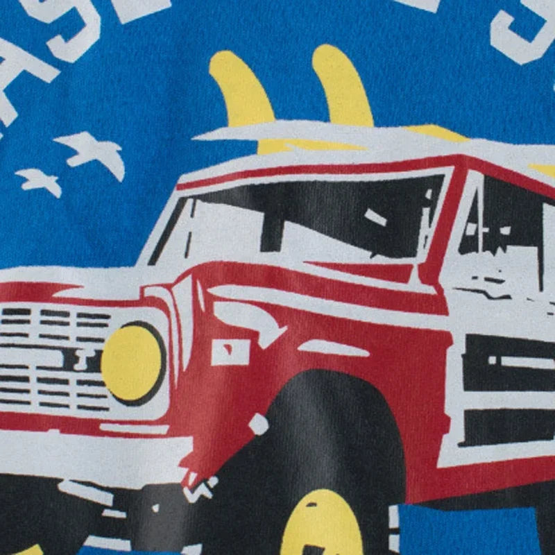 Melvin Cartoon Car Boys O-Neck Cotton Tees