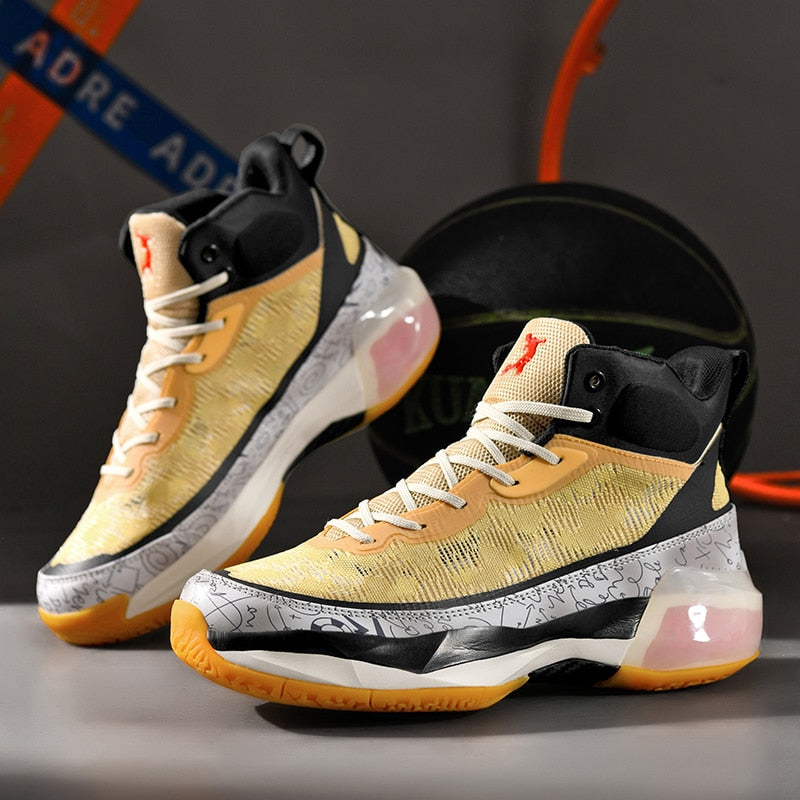 Super Cool Boys High Ankles Sneakers Good Quality Basketball Shoes