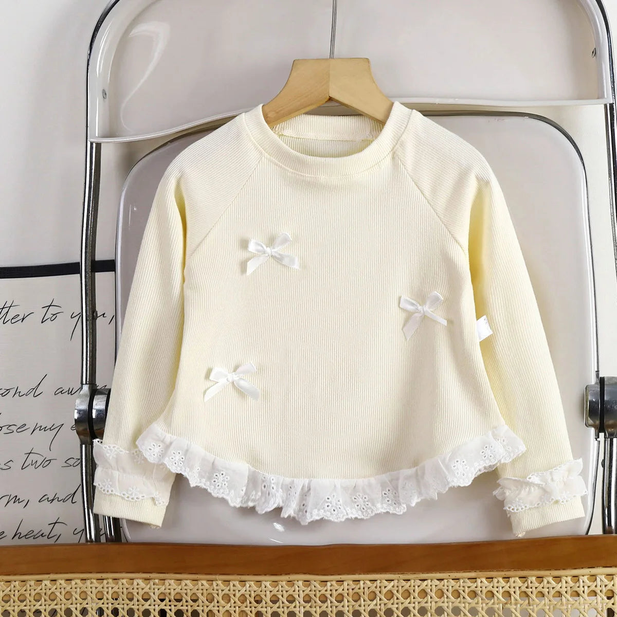Siara Long Sleeve Lace Korean Style Top
