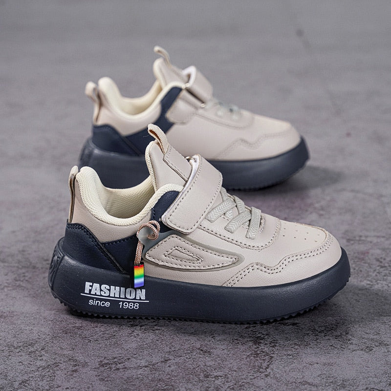 Boys Style Spring Children Shoes PU Leather Waterproof Sports - GuGuTon