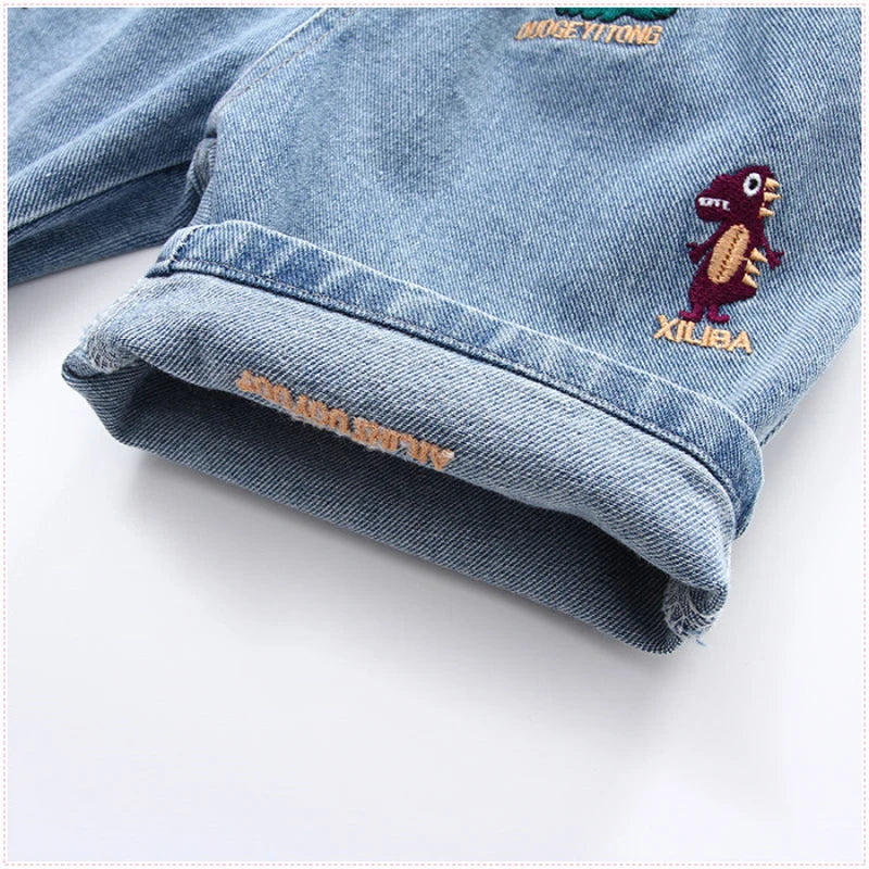 Carlos Boys Shorts Jean Infant Casual waist elastic solid