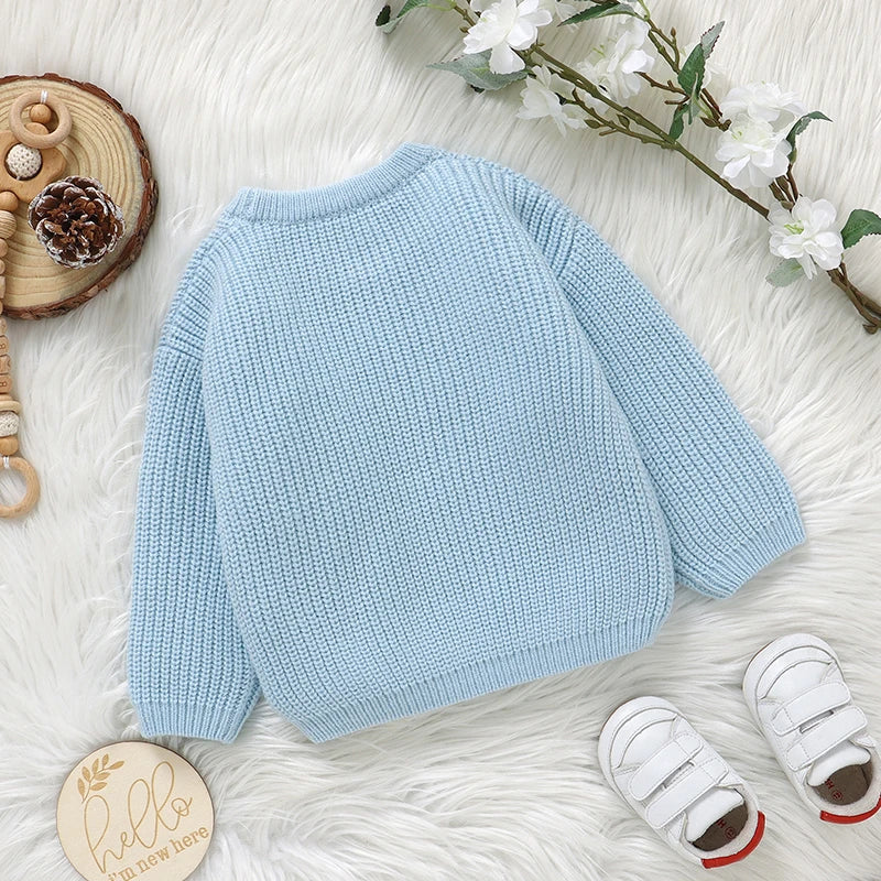 Samuel Fashion Embroidered Letters Sweater