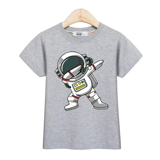 Erick Astronaut Cartoon T-shirt Boys Short Sleeves Tops - GuGuTon baby store - Baby Fashion - Toddlers Outfits - Babies Outfits - Toddler Clothes - Kids Clothing - Newborn Clothes - Newborn Wear - Kids Wear - Trending Clothes - Trending Outfits - Fall Fashion - Winter Fashion - Girls Clothes - Boys Clothes - Babies Wear - Kids Accessories - KidsWear - Summer Clothes - Summer Fashion - Summer Trend - Falls Sweaters - Tops - Bottom - Jeans - Blouse - Dresses - Newborn Dresses - Toys