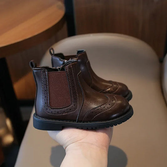 Versatile Baby Girl Boot Must-have Outdoor Lounging for Spring Autumn Clssic Princess Chelsea Short Boots Shoes