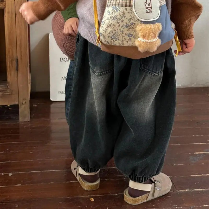 Manuel Boy Toddler Wear Denim Wide Legged Trousers
