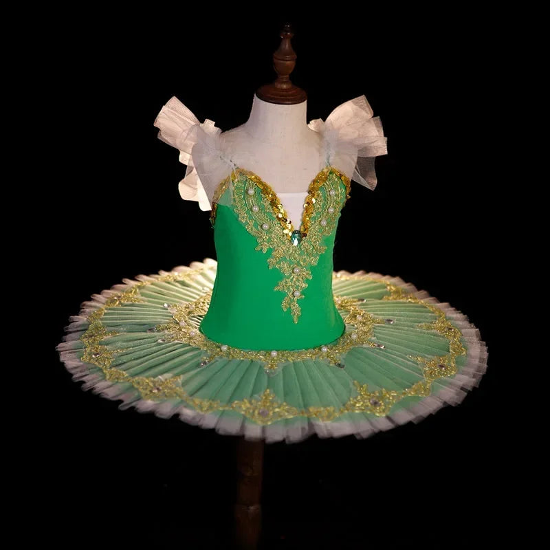 Girl Dance Costume Elegant Summer Ballet Dress Girls Show Girls Dresses Clothing Robe Fille Baby Outfit