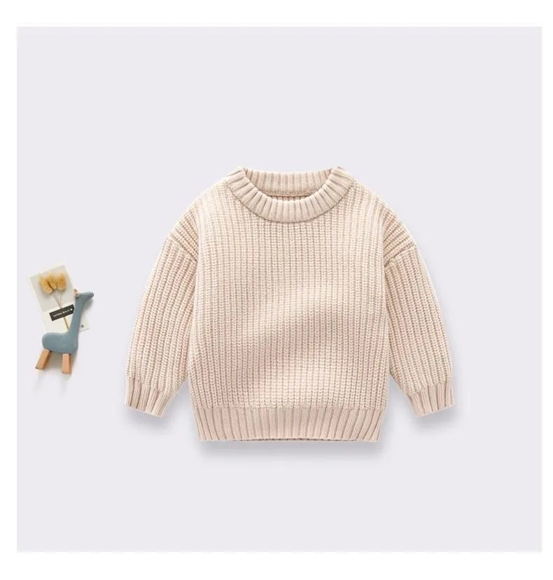 Ricky New Solid Color Knitted Sweater