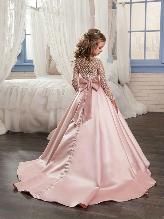 Flower Girl Dress for First Communion - Fancy Lace Style