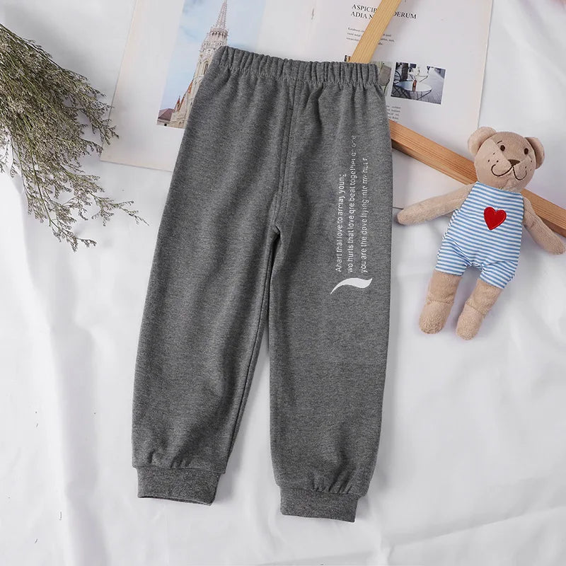 Teo Boy Cotton Pants Fashion Spring Striped Pants
