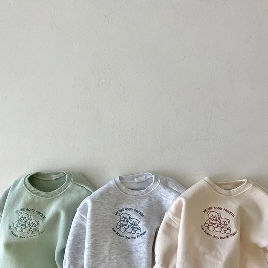 Hilario Long Sleeve Plus Velvet Cartoon Pullover Sweater - GuGuTon baby store - Baby Fashion - Toddlers Outfits - Babies Outfits - Toddler Clothes - Kids Clothing - Newborn Clothes - Newborn Wear - Kids Wear - Trending Clothes - Trending Outfits - Fall Fashion - Winter Fashion - Girls Clothes - Boys Clothes - Babies Wear - Kids Accessories - KidsWear - Summer Clothes - Summer Fashion - Summer Trend - Falls Sweaters - Tops - Bottom - Jeans - Blouse - Dresses - Newborn Dresses - Toys