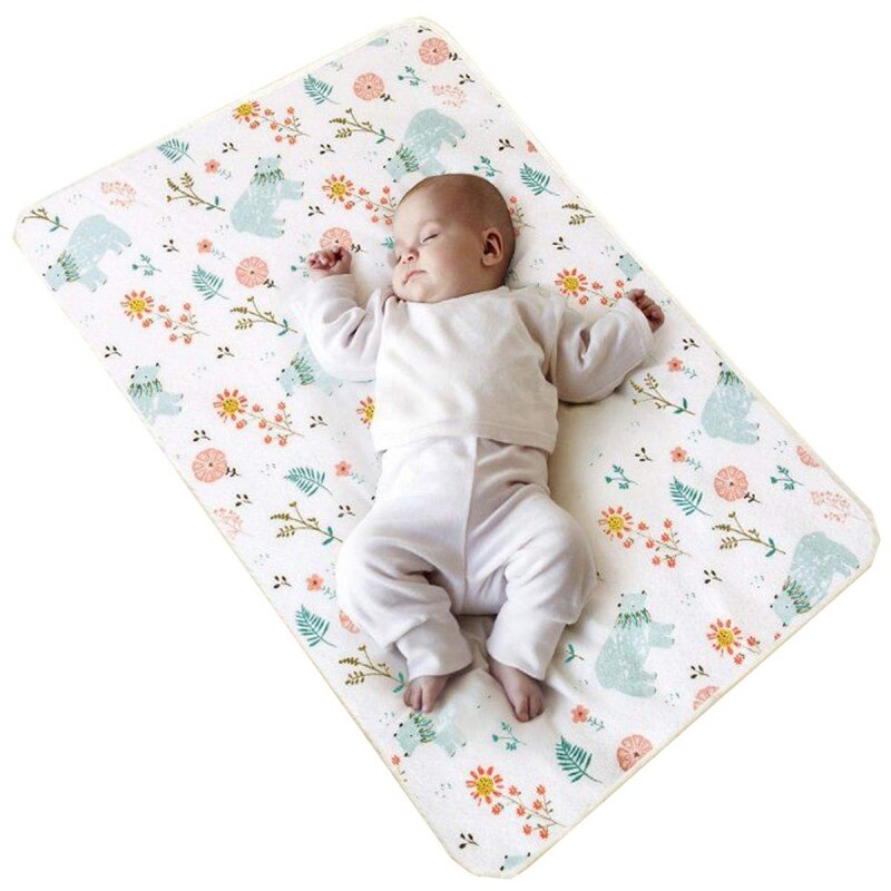 Waterproof Bed Kids Travel Mattress Protector Reusable Changing Pads