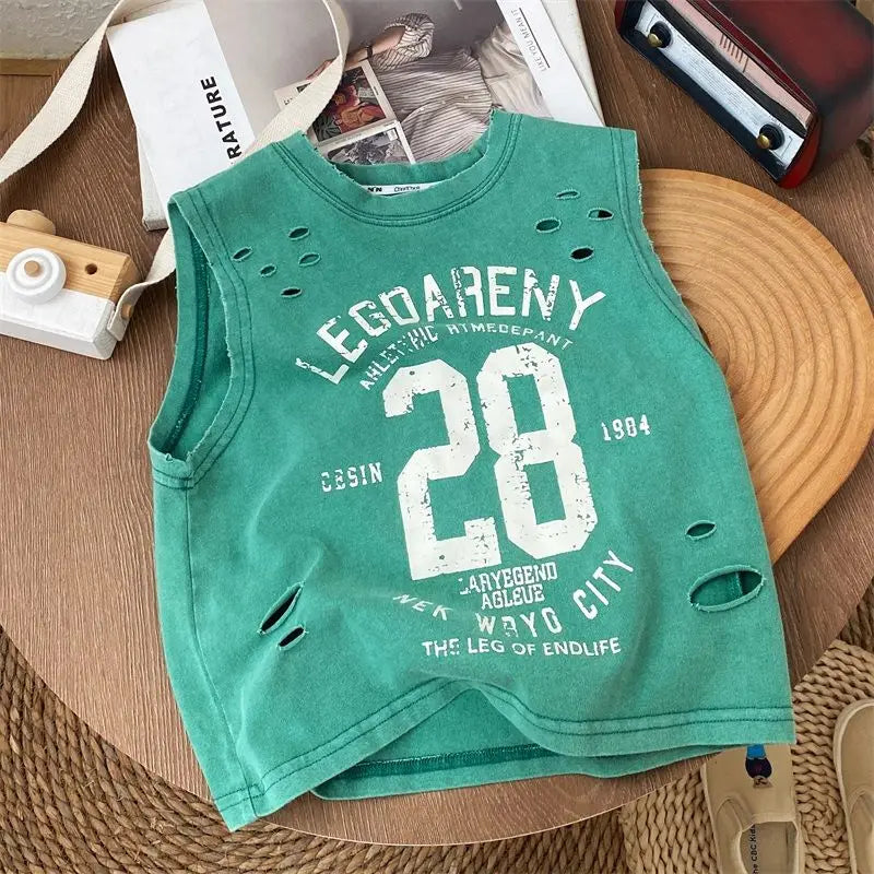 Carlos Handsome Pure Cotton Tank Tees