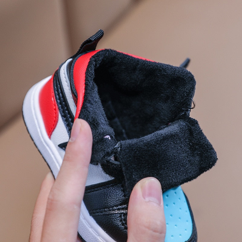 Winter New Boys Girls Cotton Warm Sneakers Sports Shoes for Kids