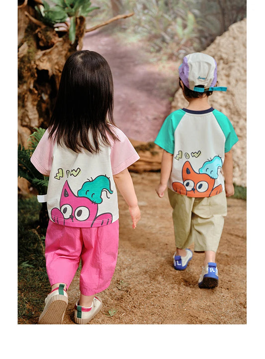 Renato Patchwork Color Contrast Tees - GuGuTon baby store - Baby Fashion - Toddlers Outfits - Babies Outfits - Toddler Clothes - Kids Clothing - Newborn Clothes - Newborn Wear - Kids Wear - Trending Clothes - Trending Outfits - Fall Fashion - Winter Fashion - Girls Clothes - Boys Clothes - Babies Wear - Kids Accessories - KidsWear - Summer Clothes - Summer Fashion - Summer Trend - Falls Sweaters - Tops - Bottom - Jeans - Blouse - Dresses - Newborn Dresses - Toys