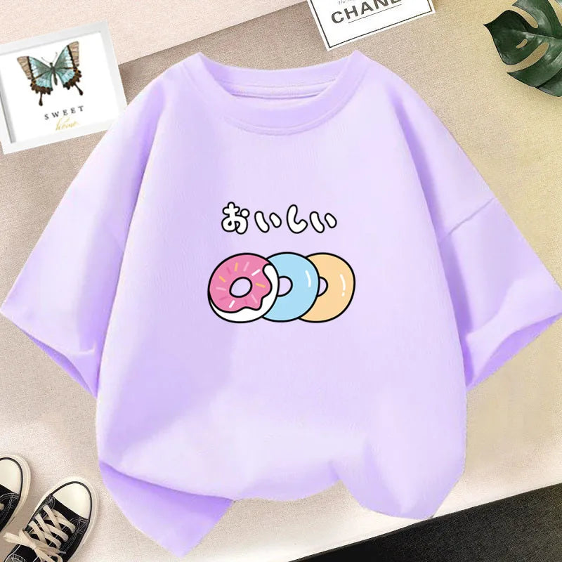 Nour Sleeved Summer Kids Cotton Loose Guguton