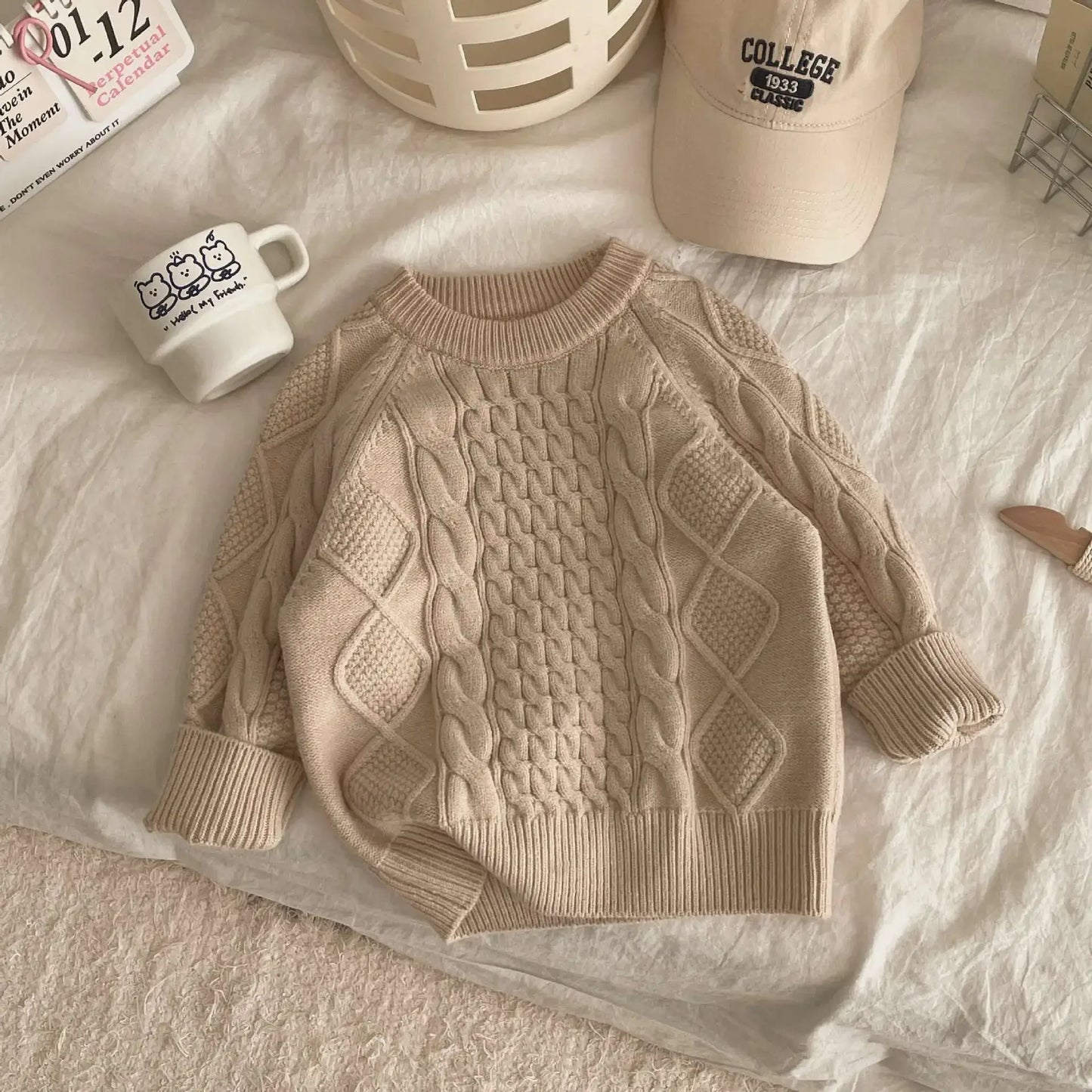 Criss Vintage knitted Twists Sweater