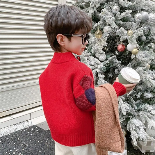 Jason Thick Pullover Clothing Knitted Sweater - GuGuTon baby store - Baby Fashion - Toddlers Outfits - Babies Outfits - Toddler Clothes - Kids Clothing - Newborn Clothes - Newborn Wear - Kids Wear - Trending Clothes - Trending Outfits - Fall Fashion - Winter Fashion - Girls Clothes - Boys Clothes - Babies Wear - Kids Accessories - KidsWear - Summer Clothes - Summer Fashion - Summer Trend - Falls Sweaters - Tops - Bottom - Jeans - Blouse - Dresses - Newborn Dresses - Toys