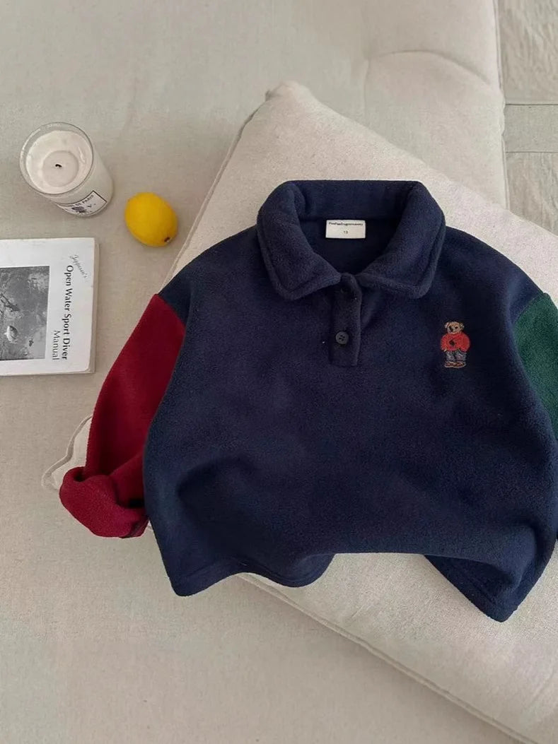 Leo Infant Cotton Bear Cartoon Sweater