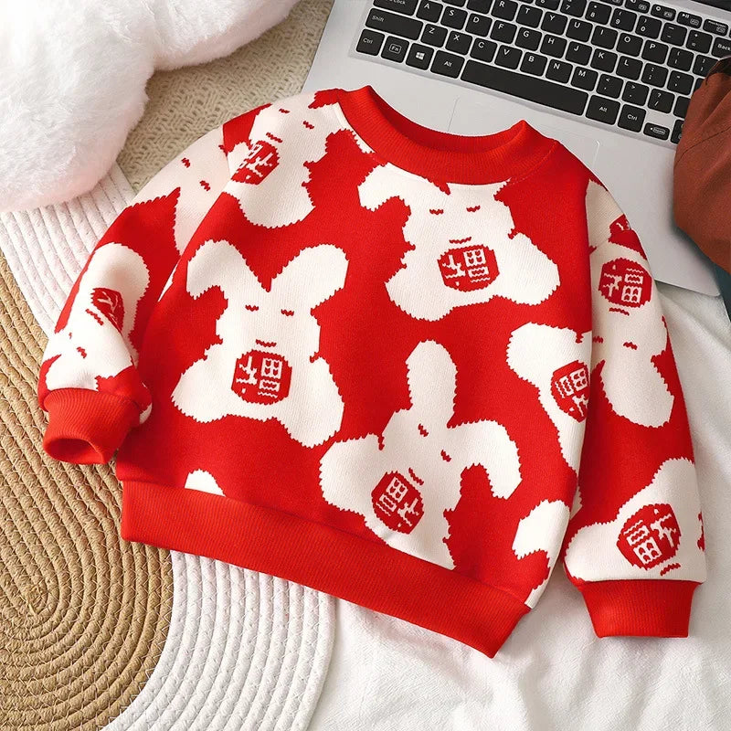 Zahir Boy Kids Cartoon Knitted Sweaters