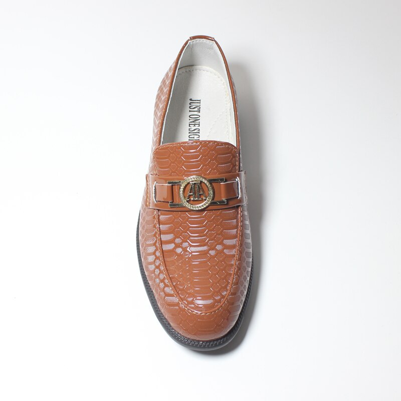 Boys Shoes Brown Oxford Leather - GuGuTon