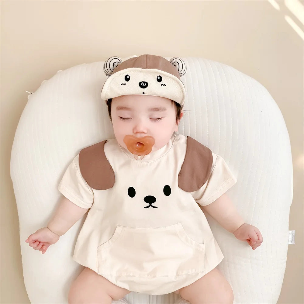 Beatris Baby Summer Romper Girls Sleeve ears cartoon