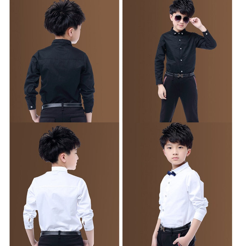 Nathan White Shirt With Tie Boys For 3-15 Years Teenage School Performing - GuGuTon baby store - Baby Fashion - Toddlers Outfits - Babies Outfits - Toddler Clothes - Kids Clothing - Newborn Clothes - Newborn Wear - Kids Wear - Trending Clothes - Trending Outfits - Fall Fashion - Winter Fashion - Girls Clothes - Boys Clothes - Babies Wear - Kids Accessories - KidsWear - Summer Clothes - Summer Fashion - Summer Trend - Falls Sweaters - Tops - Bottom - Jeans - Blouse - Dresses - Newborn Dresses - Toys
