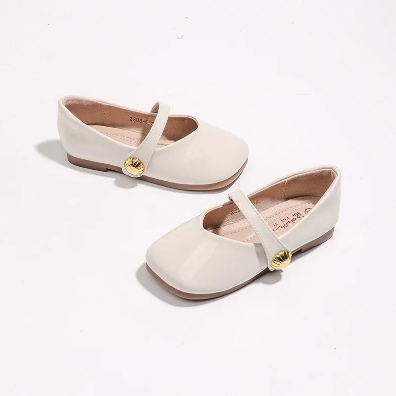 Zapatos Niña Girl Leather Shoe New Red Princess Shoes Summer Flat Sole Single Shoe Mary Jane Shoe Lolita Shoes Girl Kids Shoes