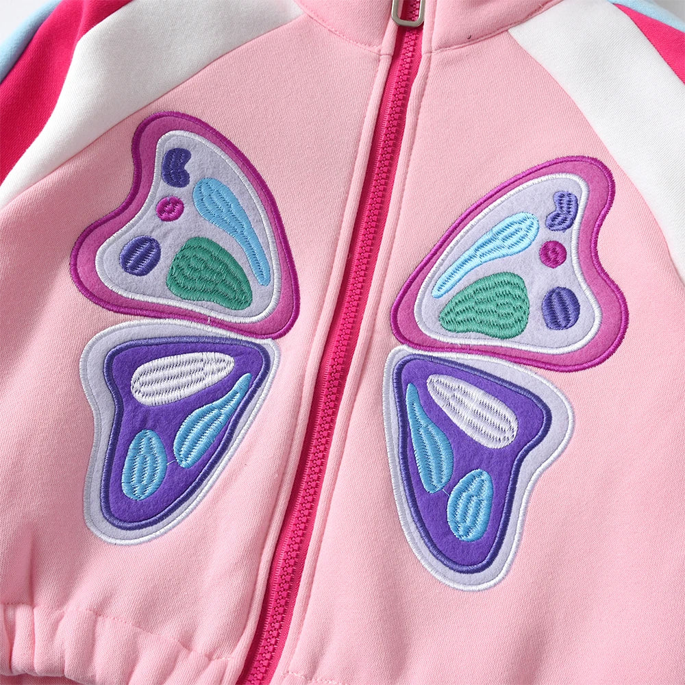 Camila Girls Jackets Winter Fleece Contrasting Colors
