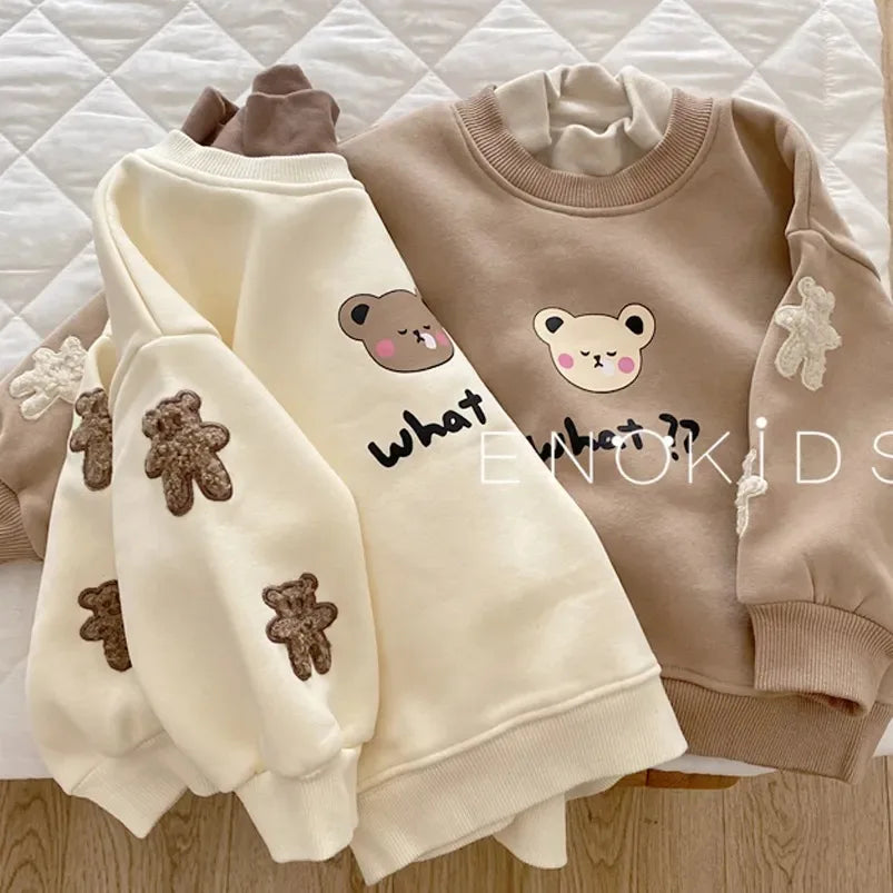 Diana Autumn Long Sleeve Turtleneck Children Boys Clothes Bear