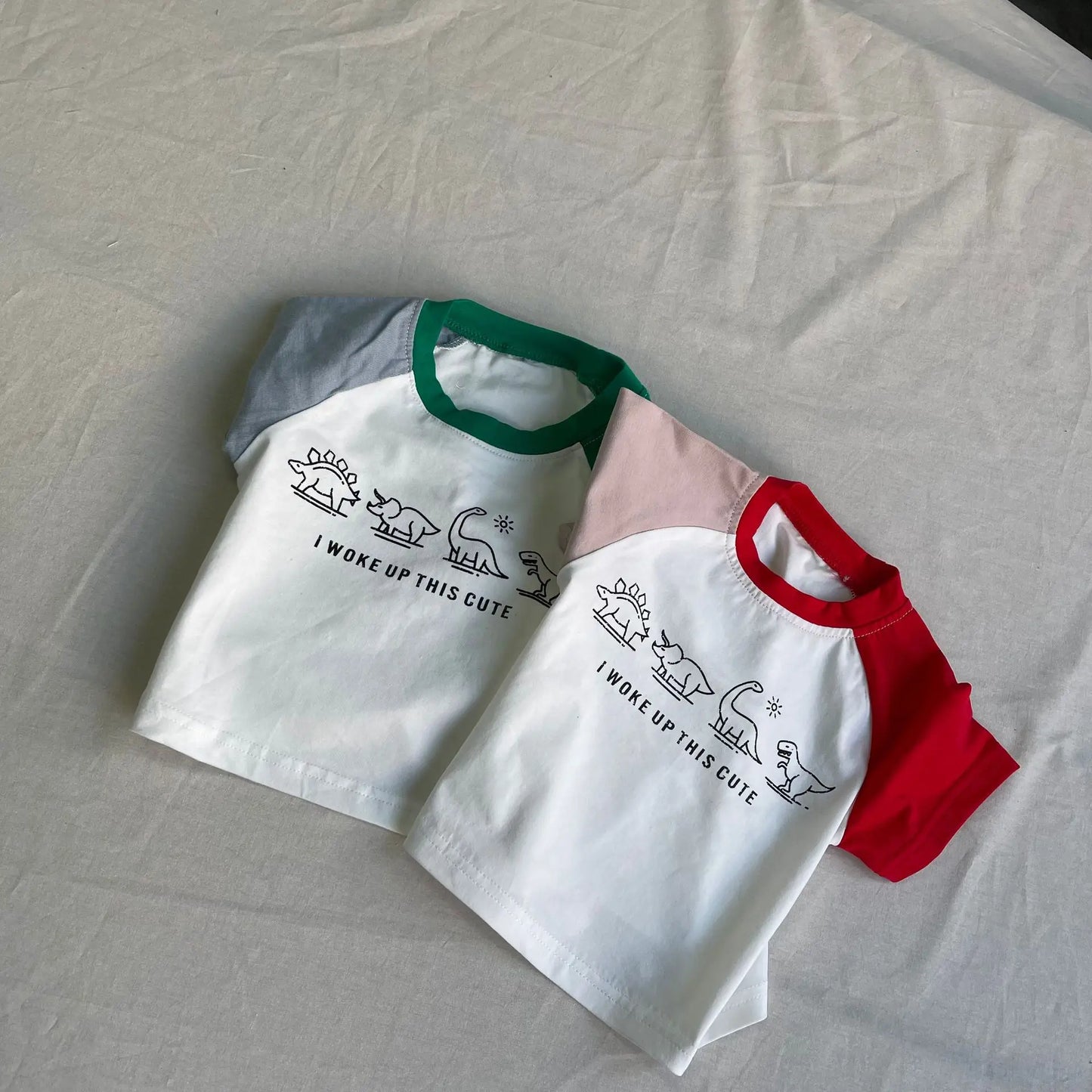 Oliver Dinosaur Cute Short Sleeved Tees
