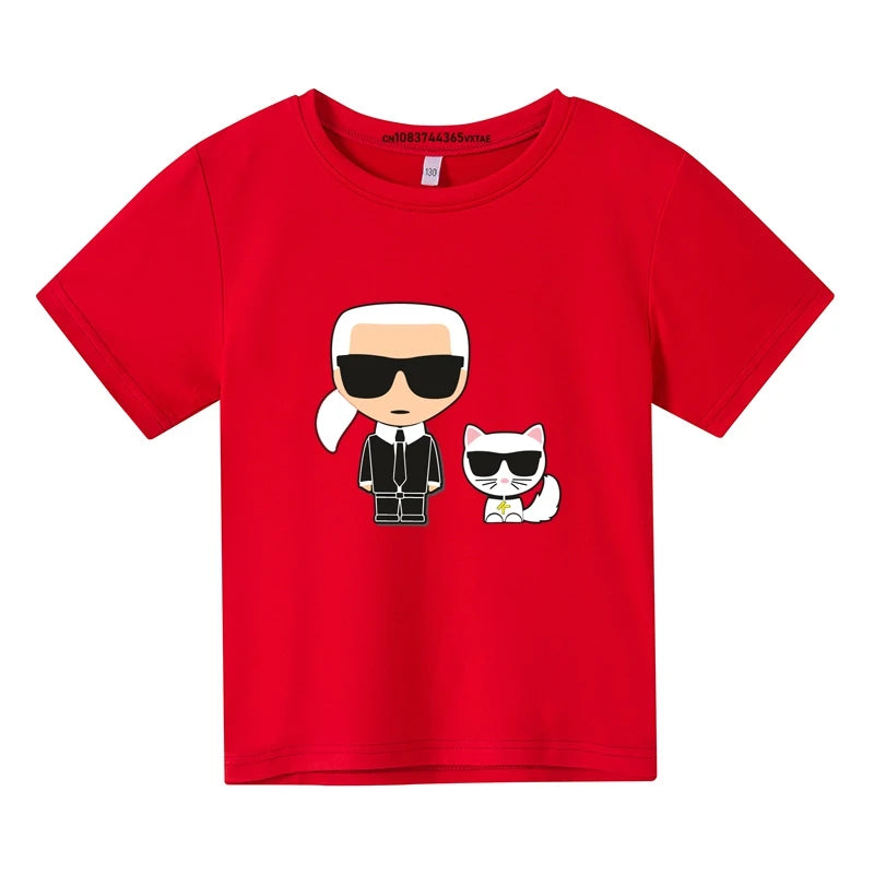 Adel Breathable Short Sleeve Tees Children Top