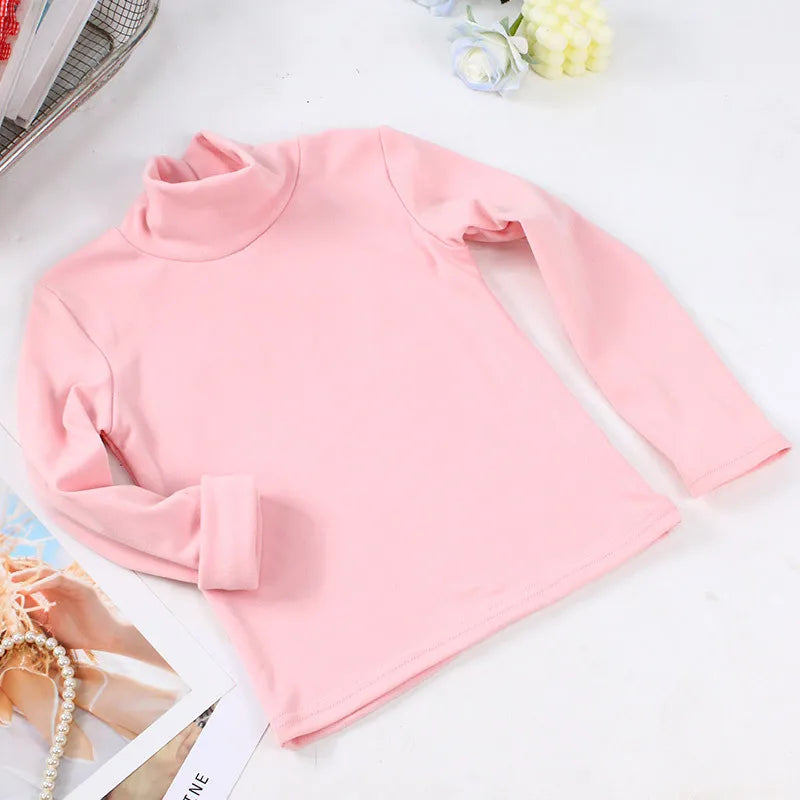 Rosita Long Sleeve Basic Turtleneck Tops