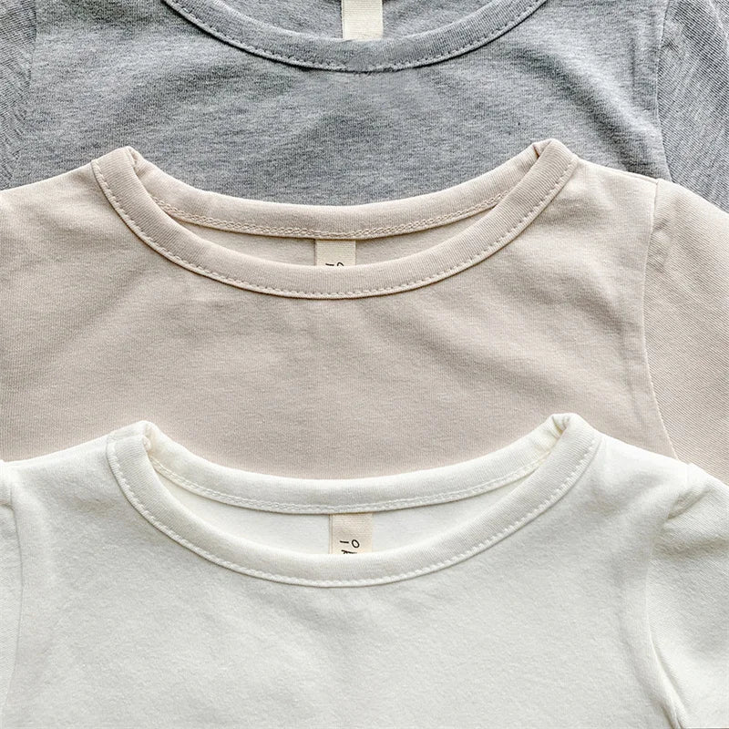 Camilo Newborn Toddler Solid Clothing T Shirt