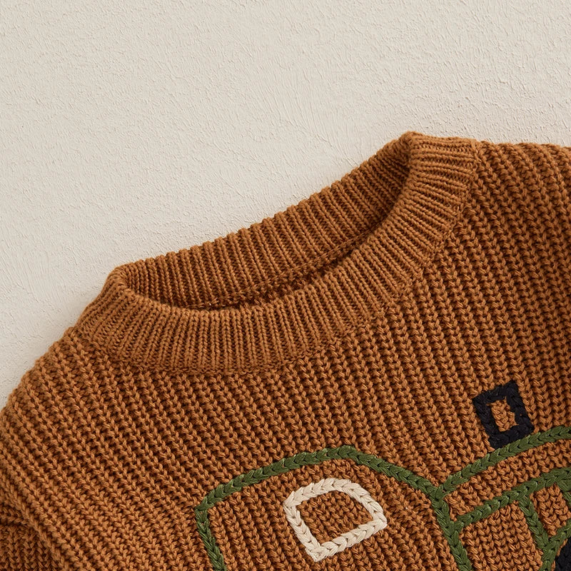 Angel Long Sleeve O Neck Truck Sweater