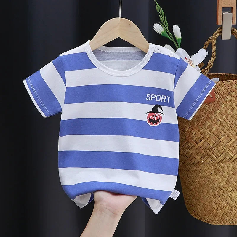 Max Animal For Babies Striped Tees