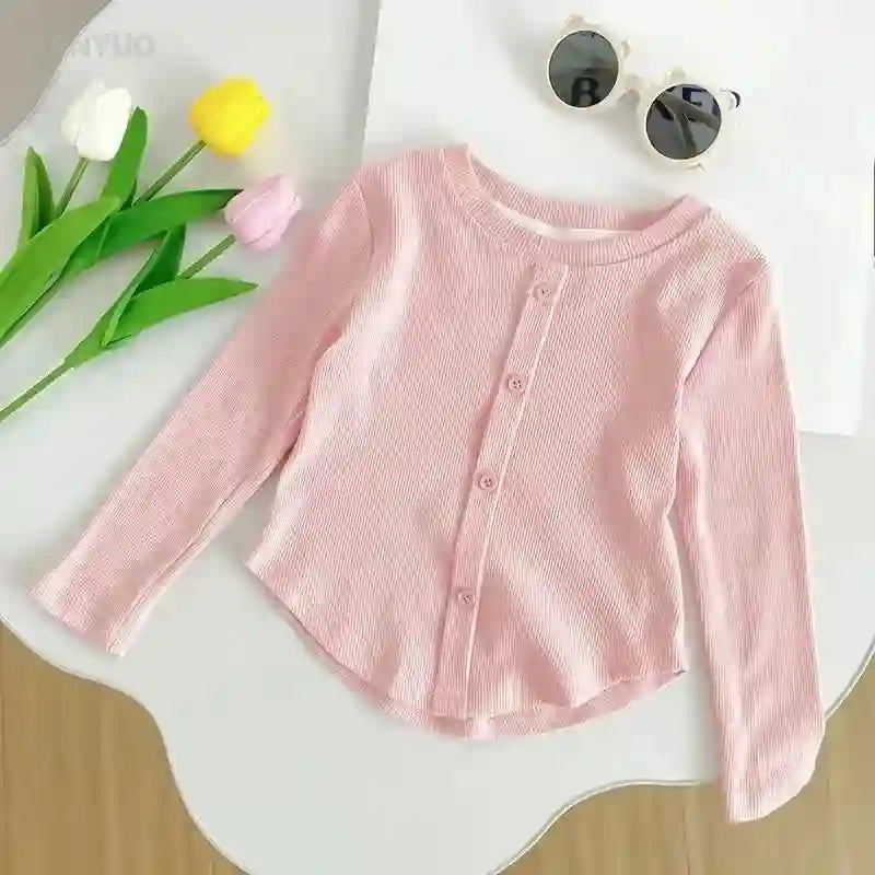 Mia Long Sleeve Solid Color Fashionable Tops