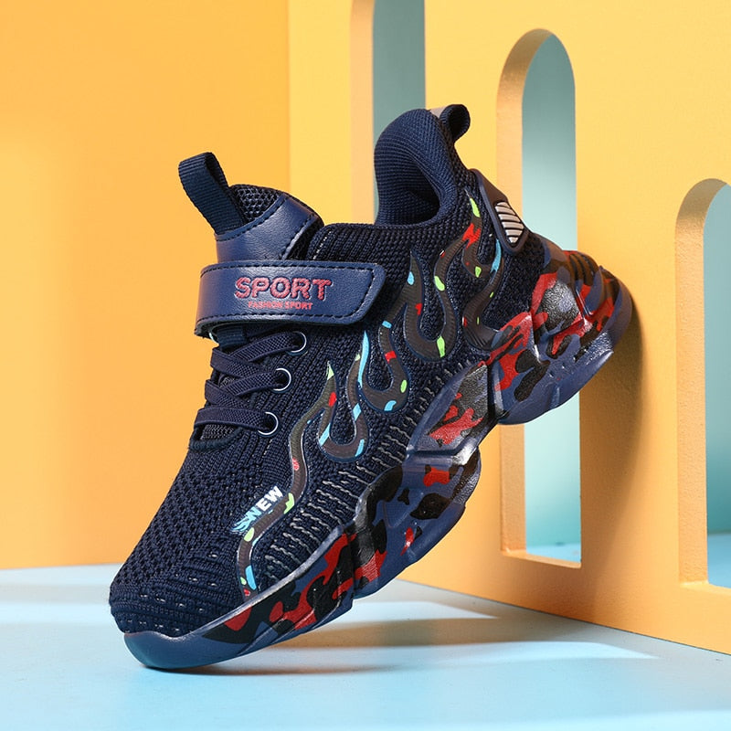Breathable Mesh Sneakers Fashion Casual Running Kids Shoes Boys - GuGuTon