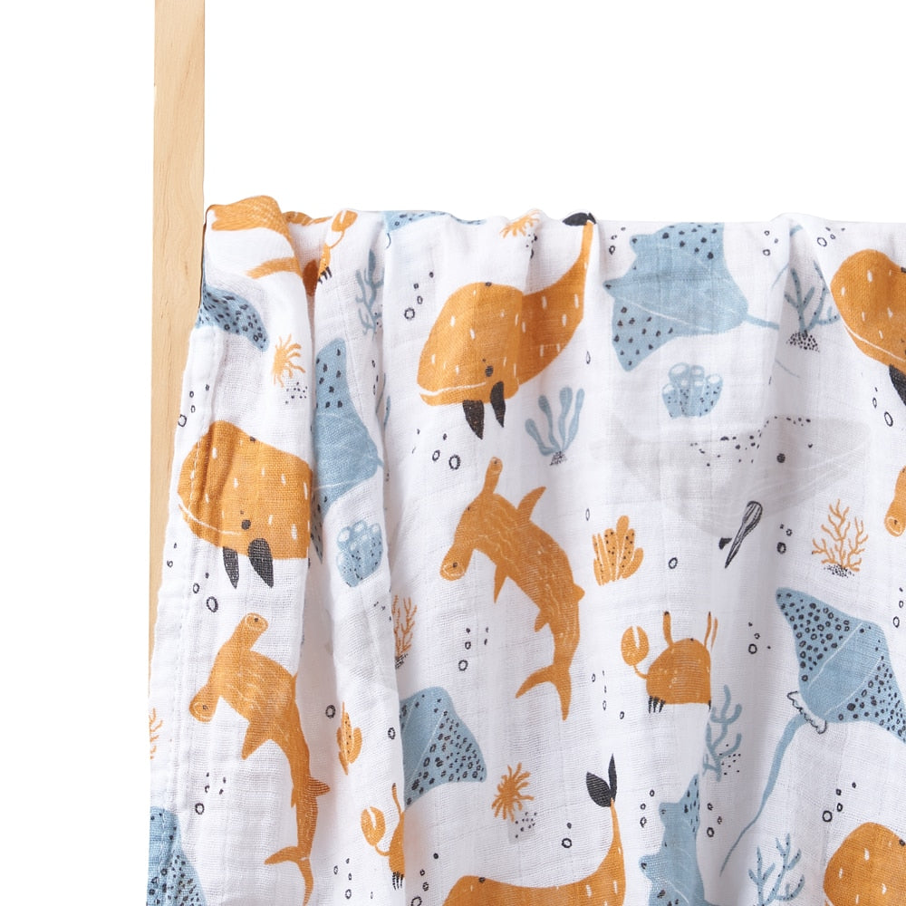 Tyler Soft cotton baby blanket, comfortable breathable