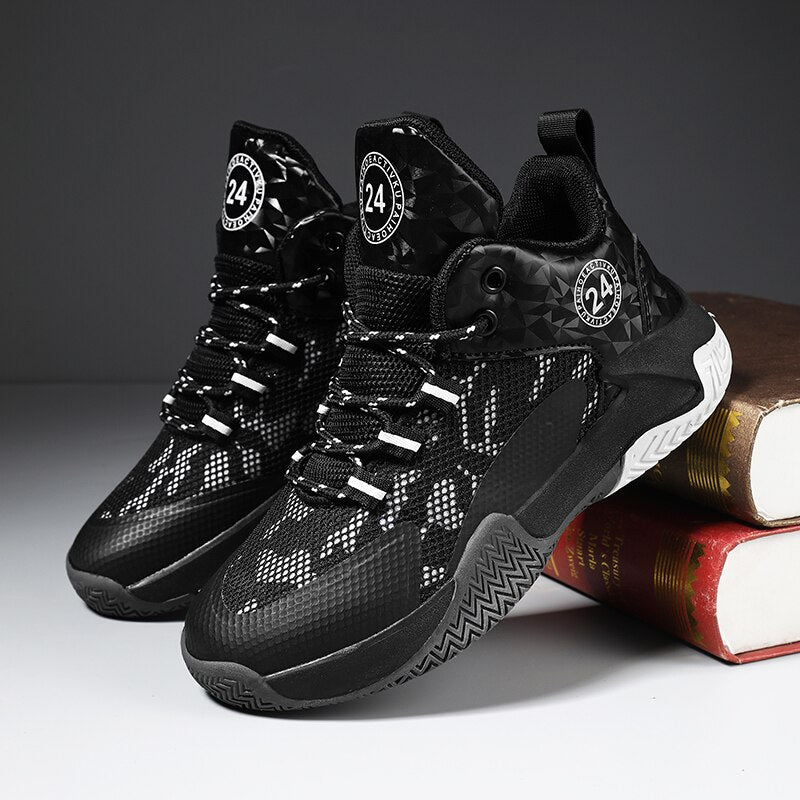 Basketball New Boys Sports Shoes Mesh Breathable Non Slip - GuGuTon