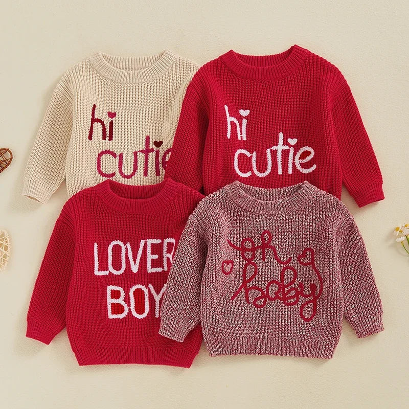 Angel Knit Pullover Valentines Day Sweater