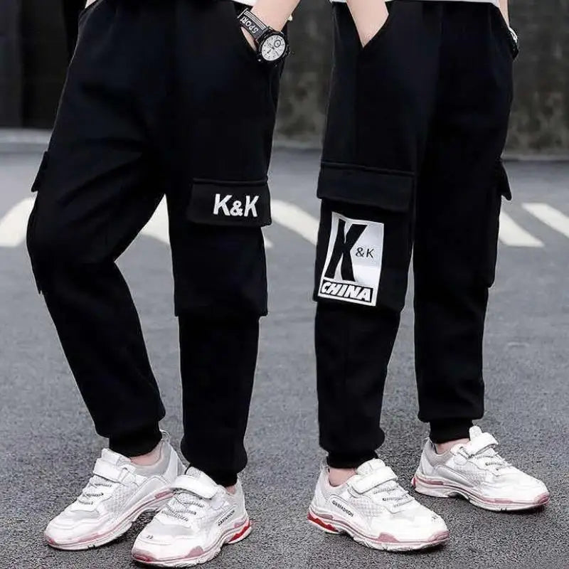 Imran Fashion Work Pants 2024 New Middle and Big Boys