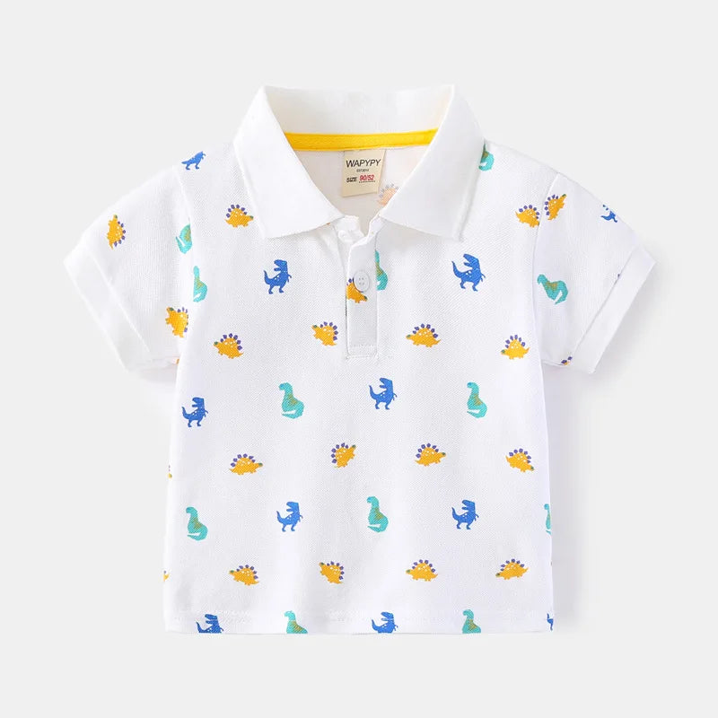 Paolo Turn-down Collar Short Sleeve T-shirt