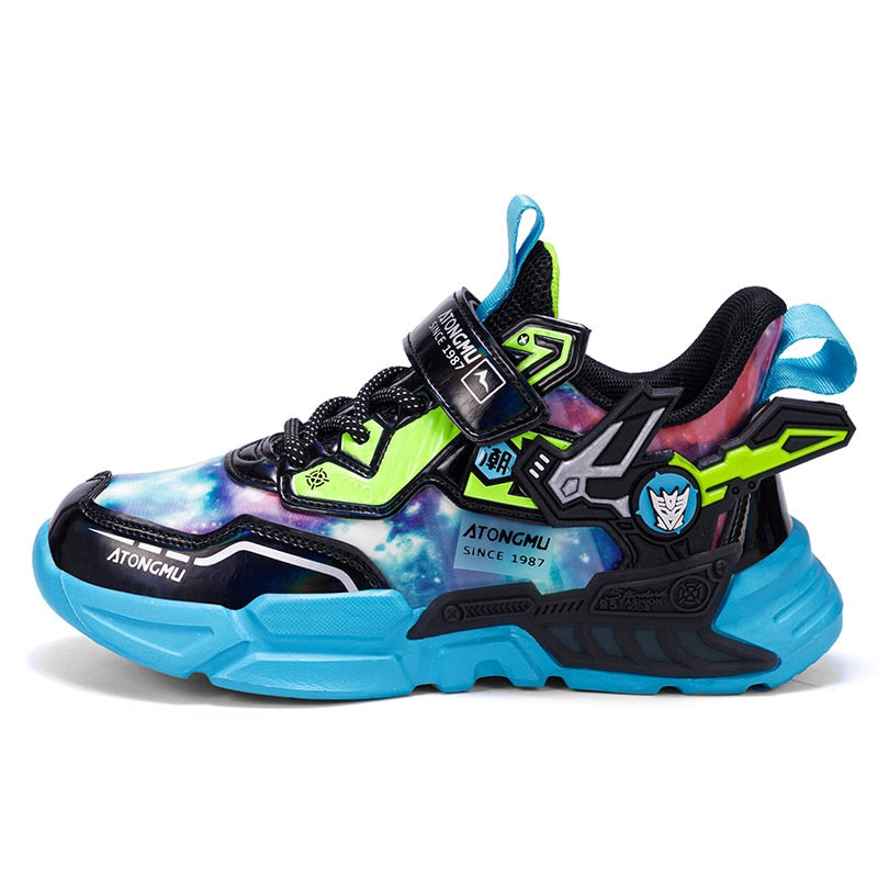 Kids Casual Shoes Boys 5-9y Children Tennis Fashion Cartoon Bling - GuGuTon
