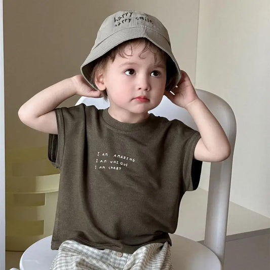 Santiago New Baby Short Sleeve Tees - GuGuTon baby store - Baby Fashion - Toddlers Outfits - Babies Outfits - Toddler Clothes - Kids Clothing - Newborn Clothes - Newborn Wear - Kids Wear - Trending Clothes - Trending Outfits - Fall Fashion - Winter Fashion - Girls Clothes - Boys Clothes - Babies Wear - Kids Accessories - KidsWear - Summer Clothes - Summer Fashion - Summer Trend - Falls Sweaters - Tops - Bottom - Jeans - Blouse - Dresses - Newborn Dresses - Toys